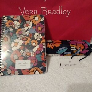 Vera Bradley Mini Notebook With Matching Umbrella Set